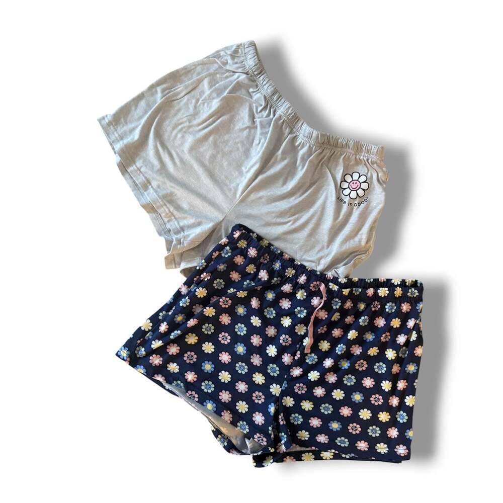 Life is Good Sleep Lounge Shorts Size L Set of 2